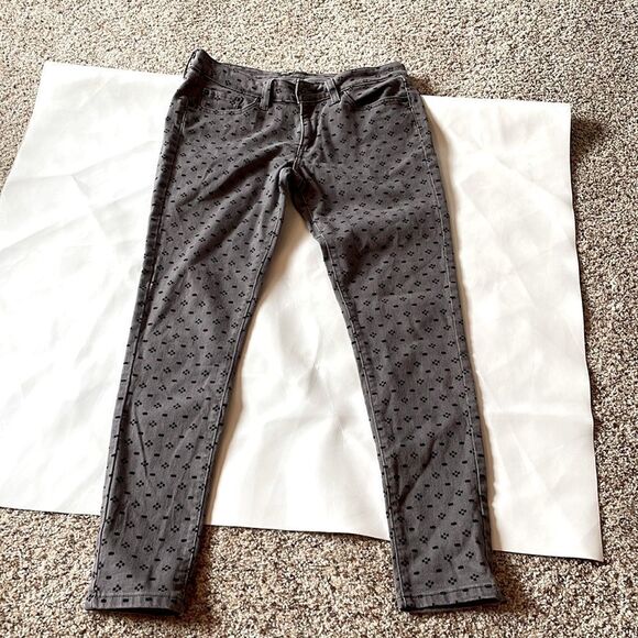 Levi 535 grey with black designs leggings - Picture 2 of 14